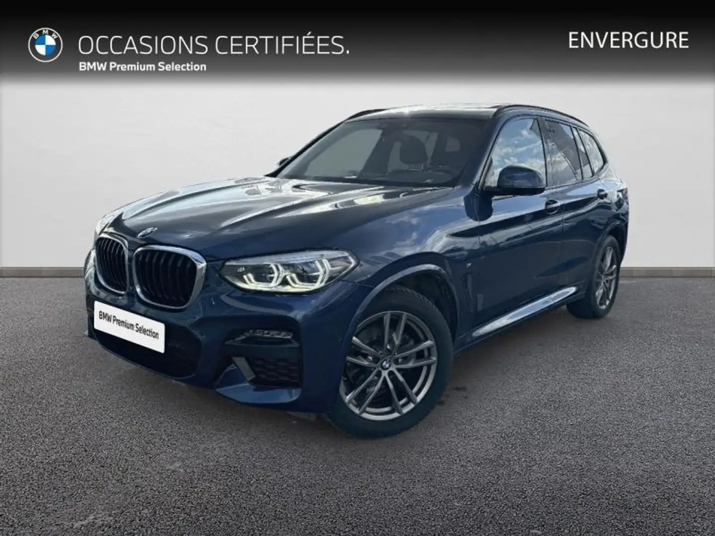 BMW X3 xDrive20dA 190ch M Sport Euro6d-T Bleu - 1