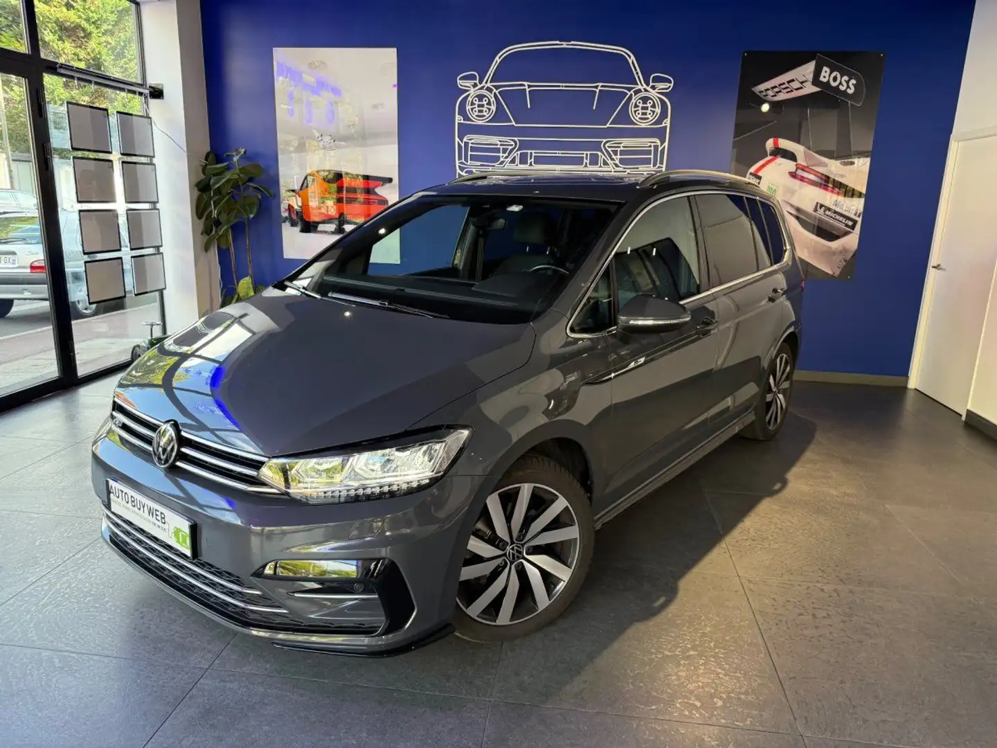 Volkswagen Touran 2.0 TDI 150 5pl R-Line Gris - 1