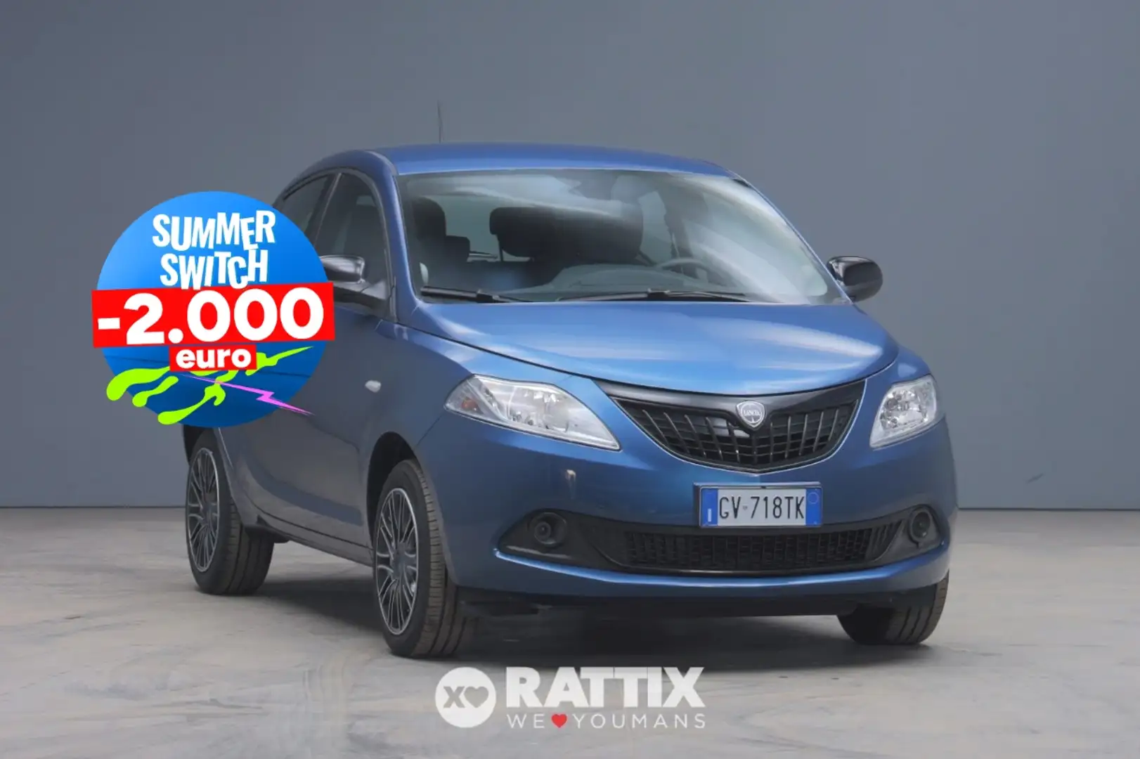 Lancia Ypsilon 1.0 Firefly Hybrid 70CV Silver Blu/Azzurro - 1