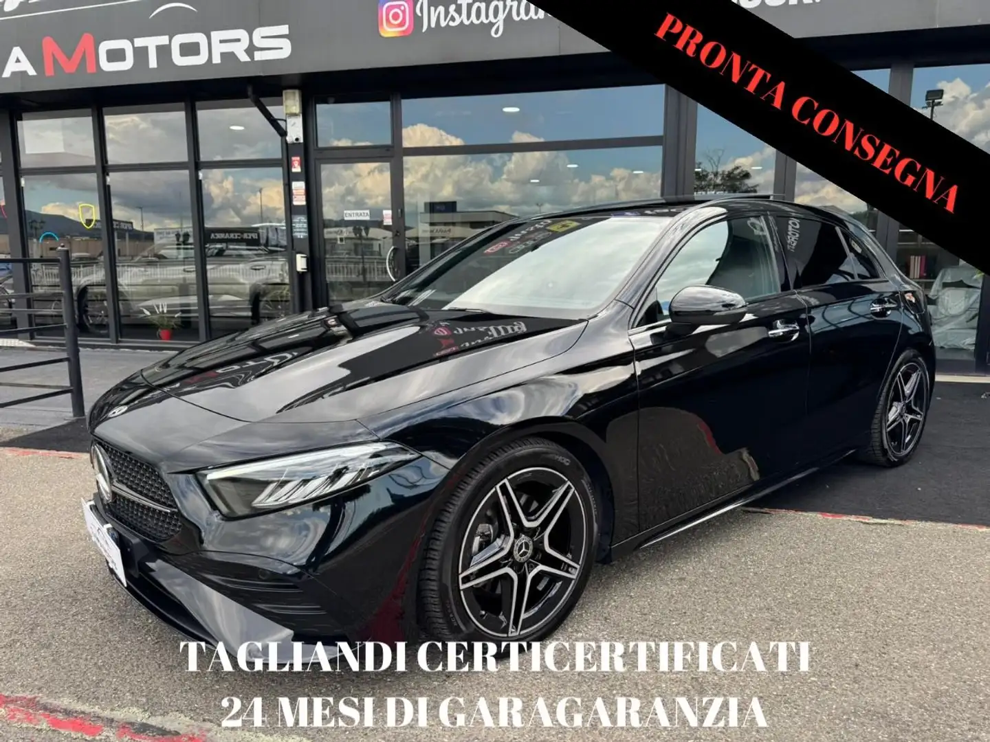 Mercedes-Benz A 180 AMG PREMIUM WIDESCREEN 18 NAVI LED TETTO 64 COLORI Nero - 1