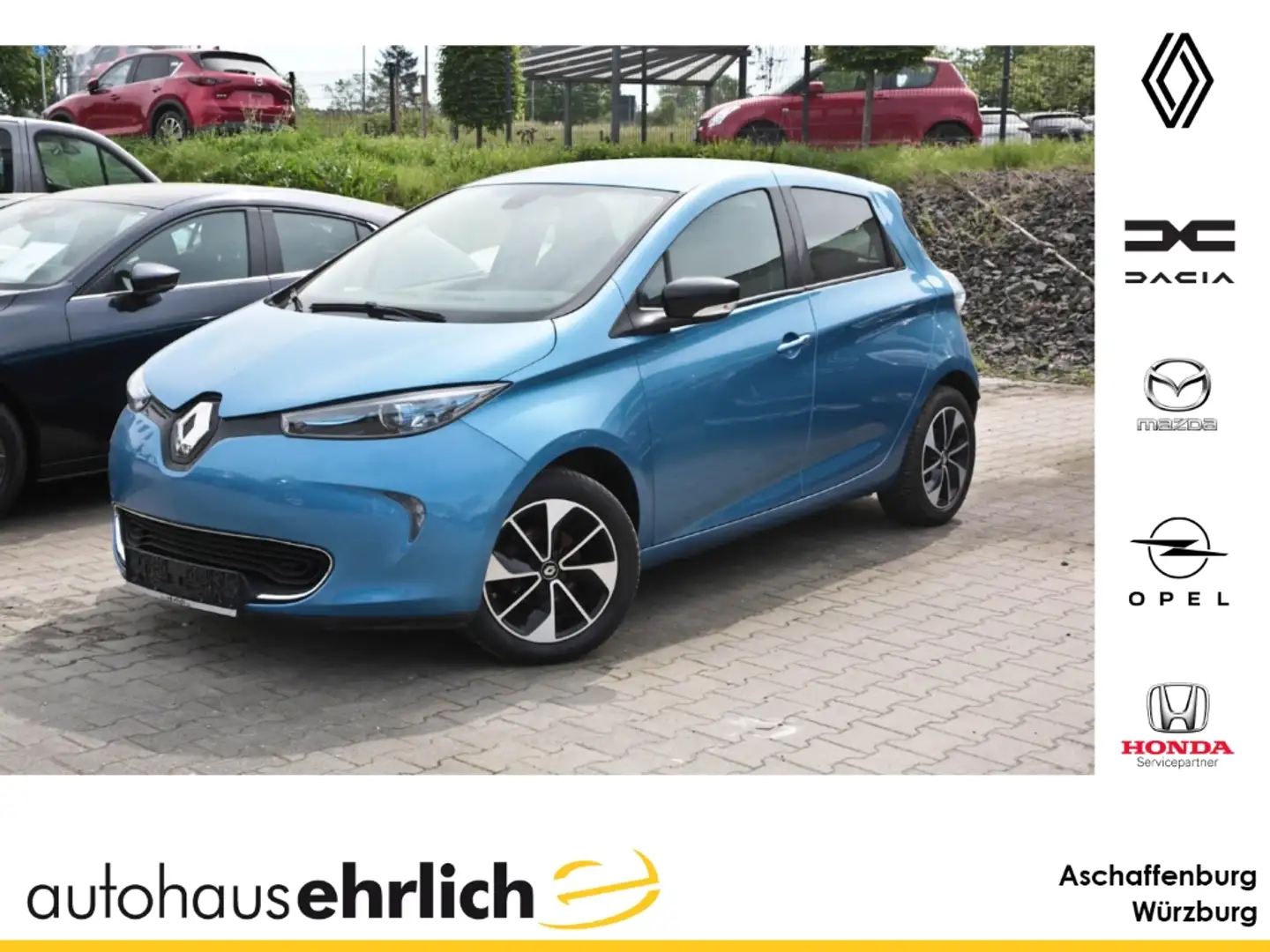 Renault ZOE Intens 41 kWh Batteriemiete +KLIMA+PDC+RfK+SHZ Blau - 1