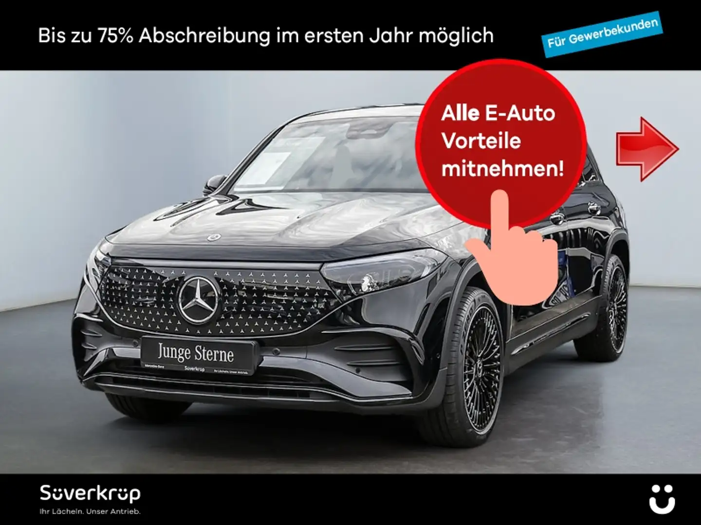 Mercedes-Benz EQB 300 4M , AMG Night Distr Kamera Totw Sound Schwarz - 1