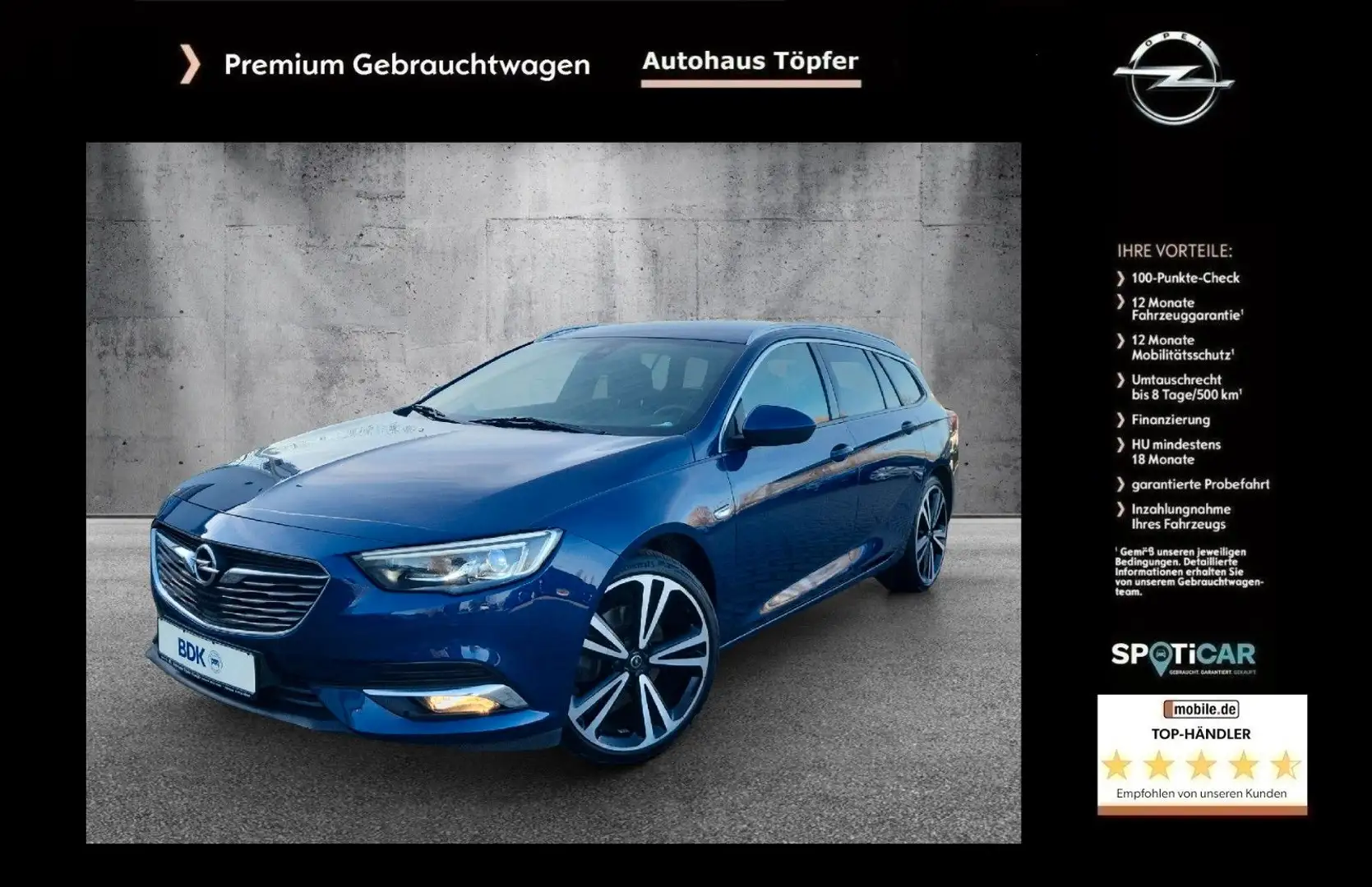Opel Insignia B ST Premium "Innovation" aus 1-Hand Albastru - 1