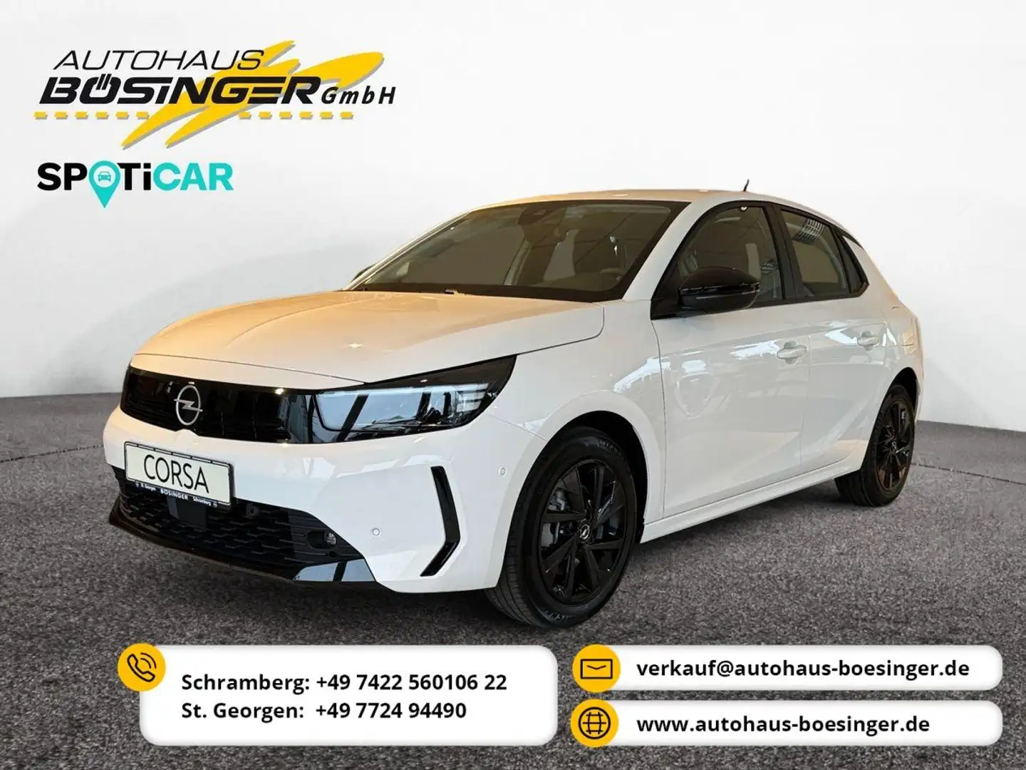 Opel Corsa F Basis SHZ/LHZ / Tech-Paket / ALU Weiß - 1