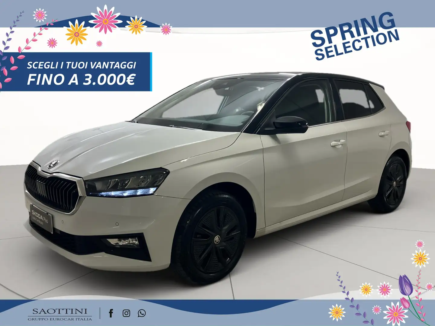 Skoda Fabia 1.0 TSI evo Style 95 CV Blanc - 1