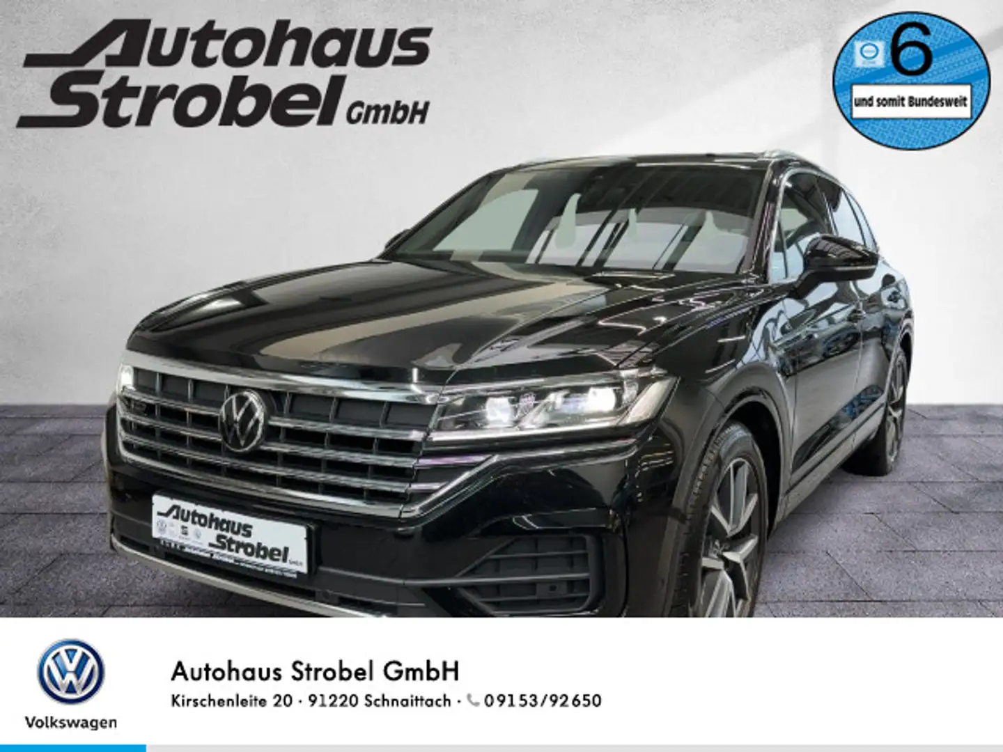Volkswagen Touareg 3.0 V6 TDI DSG 4M R-Line ACC AHK Navi LE Schwarz - 1