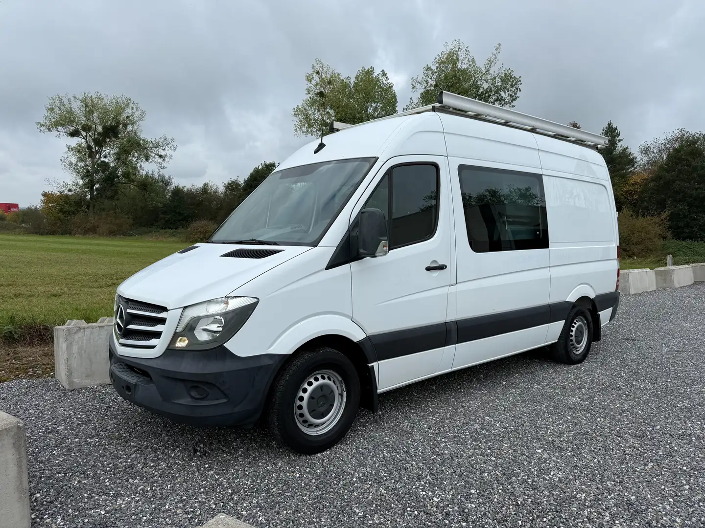 Mercedes-Benz Sprinter 165CH **6Places Double cabine Blanc - 1