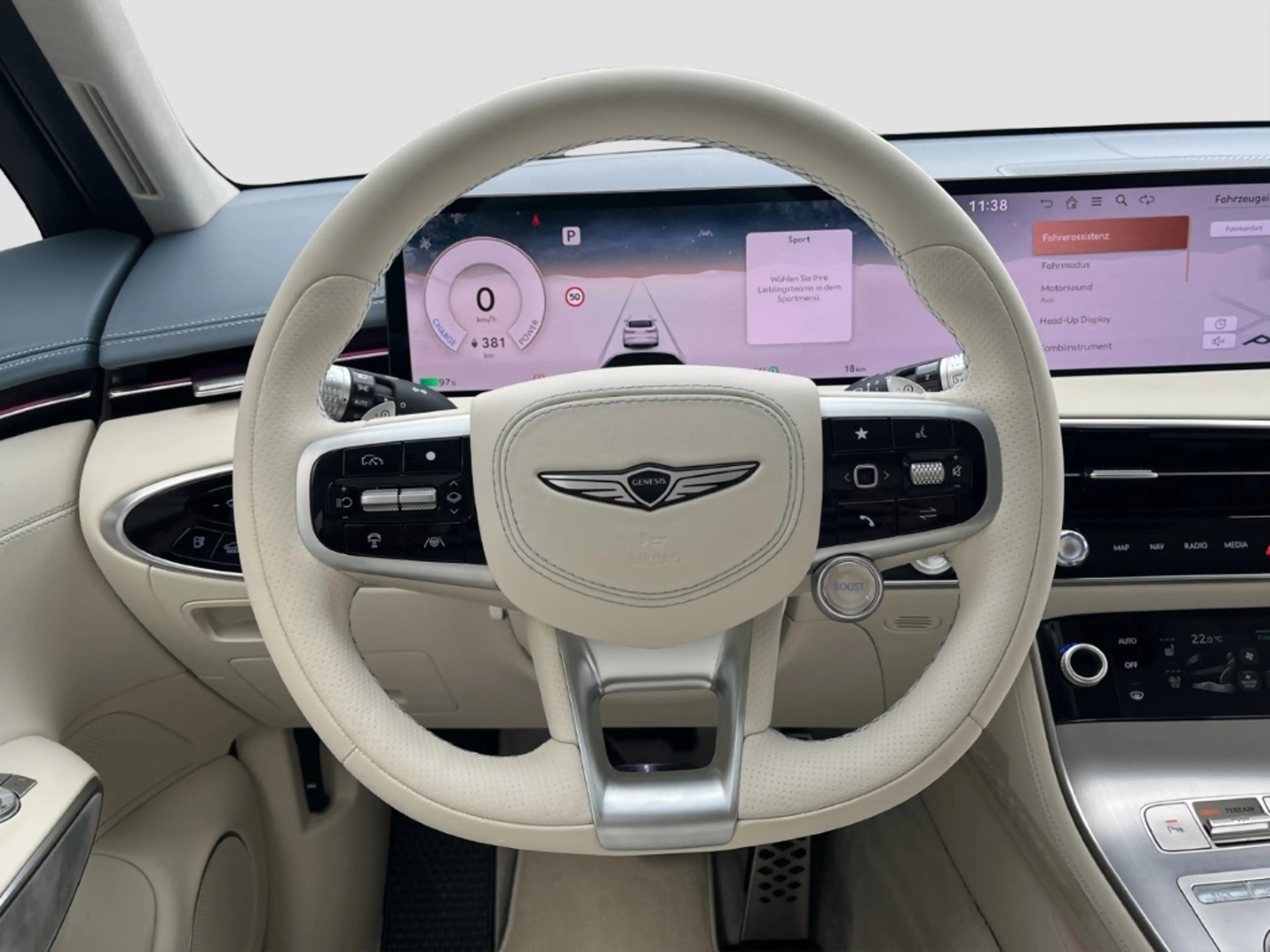 Genesis GV70 SPORT 84kwh *LEDER*PANORAMA*LED*CAM*CARPLAY* — photo 11