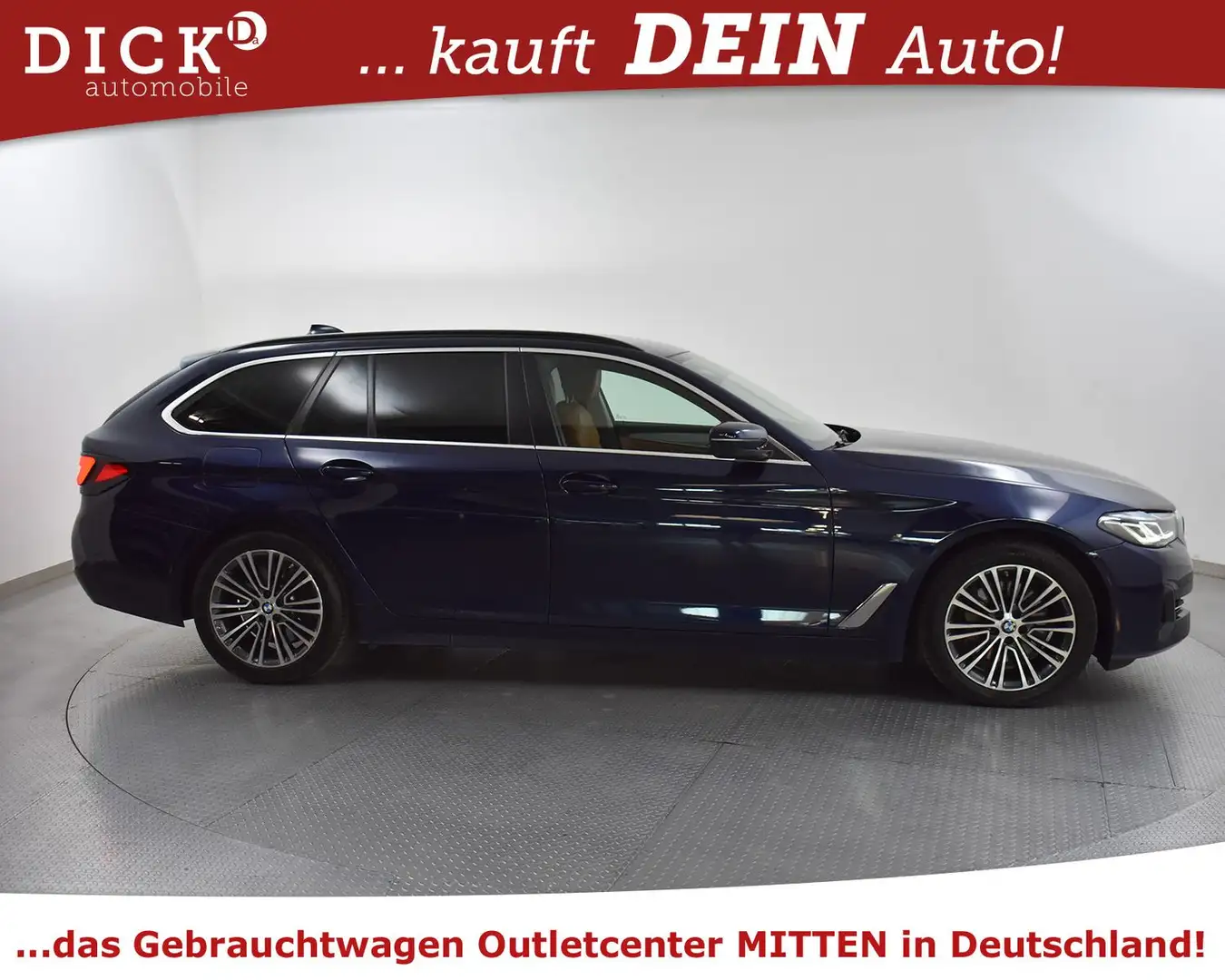 BMW 530 d T Sport Line KOMFORTSI+MEMO+HEAD+H&K+LASER+ Niebieski - 2