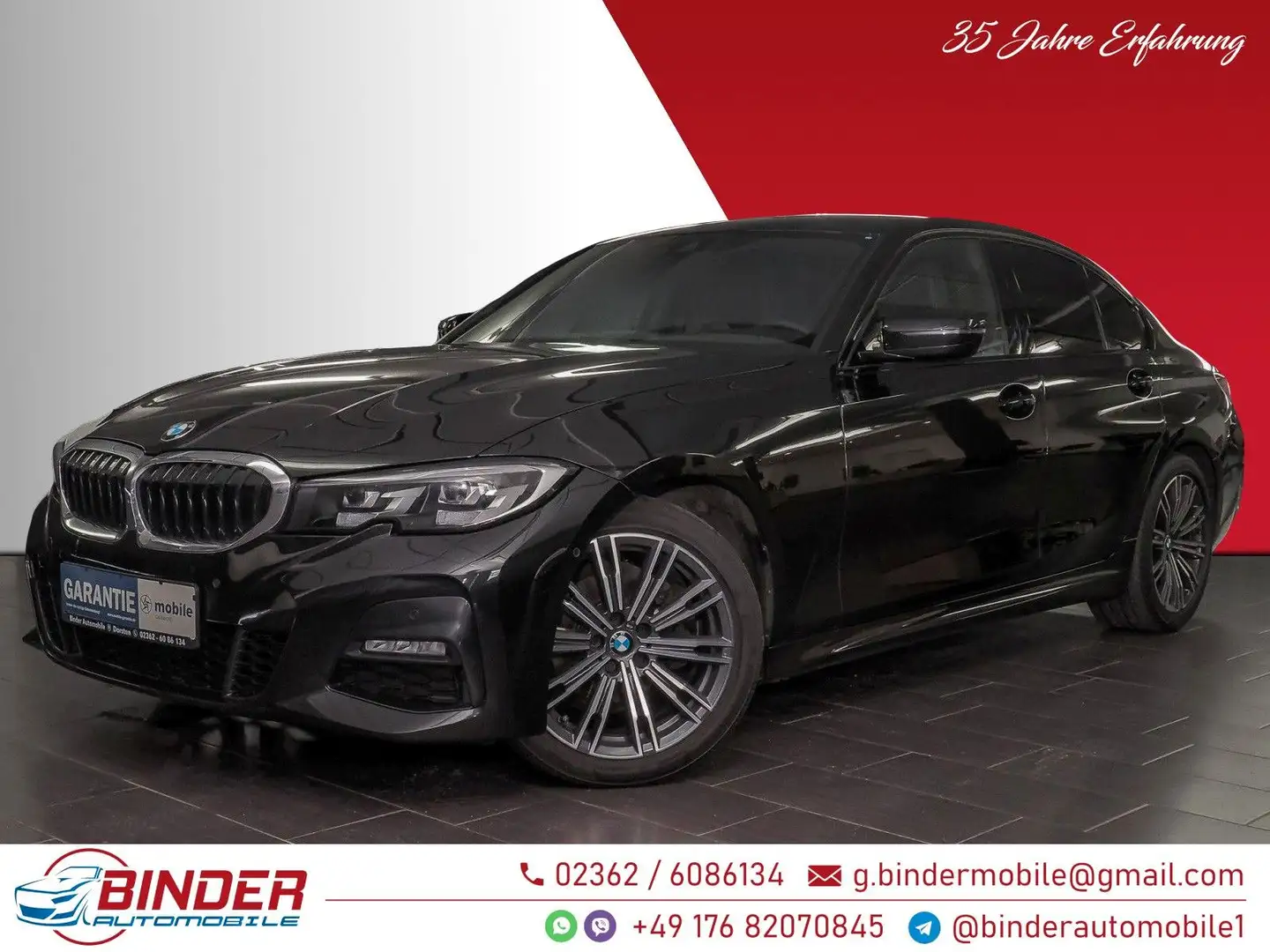 BMW 318 d M SPORT*SORGLOS-PAKET*VOLLE GARANTIE*TOP* Schwarz - 1