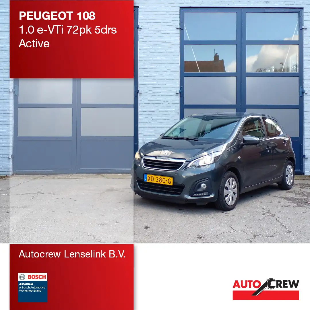 Peugeot 108 1.0 e-VTi 72pk 5drs Active | Orgineel NL | Grijs - 1