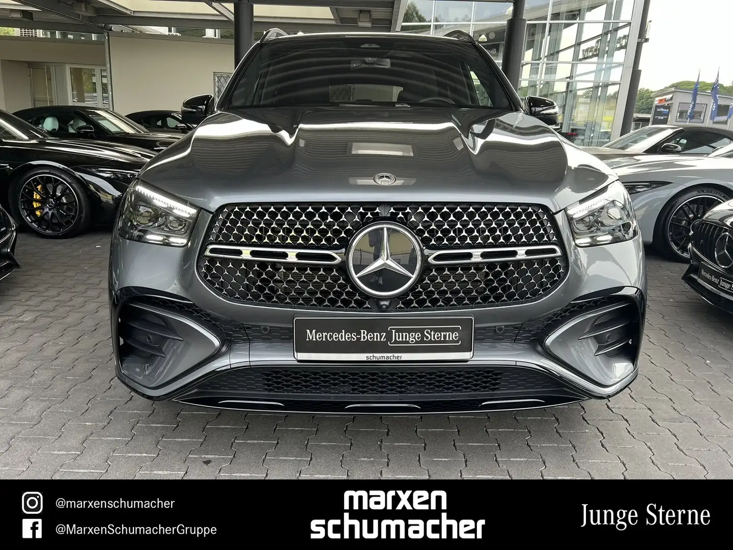 Mercedes-Benz GLE 400 GLE 400 e 4M AMG Pano+AHK+Massage+Night+Burm+360 Gris - 2