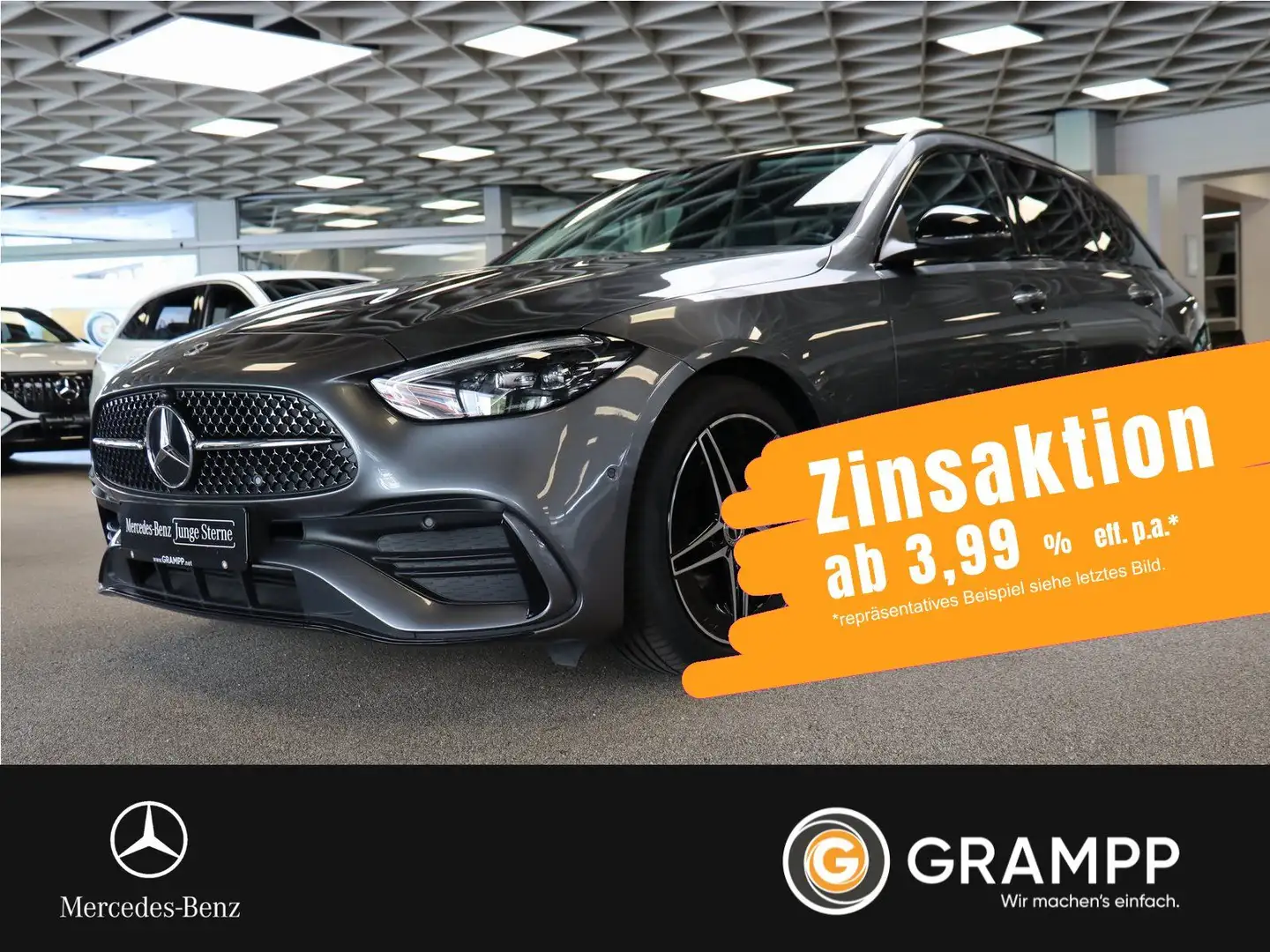 Mercedes-Benz C 200 T AMG Advanced-Plus/Pano/LED/Kamera/MBUX Grau - 1