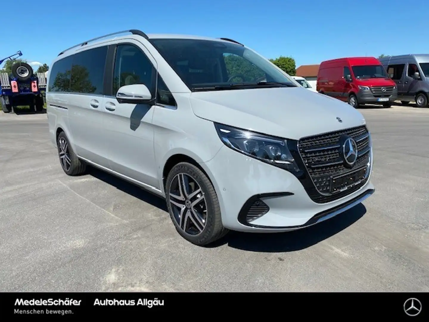 Mercedes-Benz V 300 V 300 d 4MATIC AVANTGARDE Lang SCHIEBEDACH AIRMATI Gris - 2