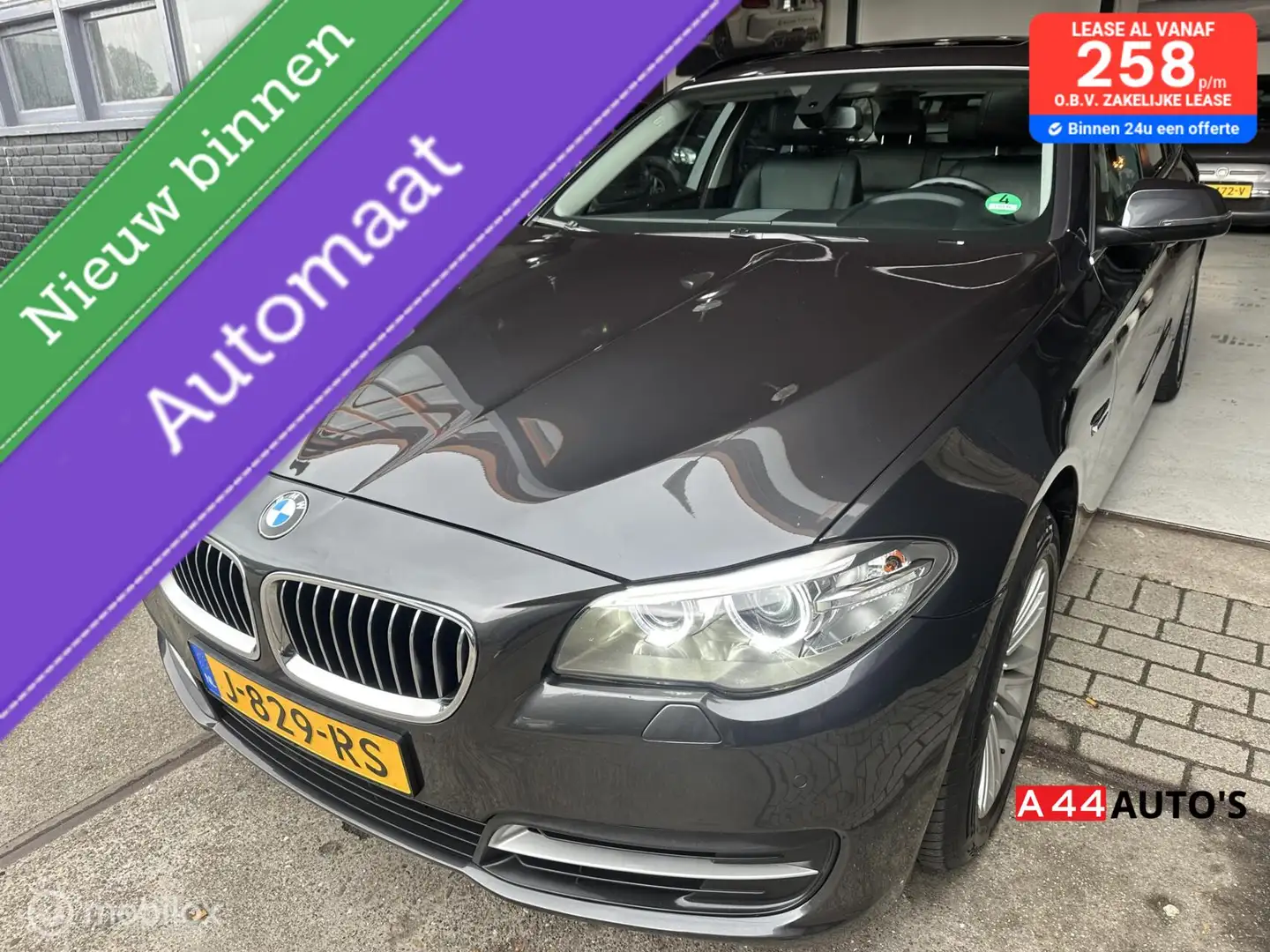 BMW 518 5-serie Touring 518d High Executive*VOL LEDER*PANO Gris - 1
