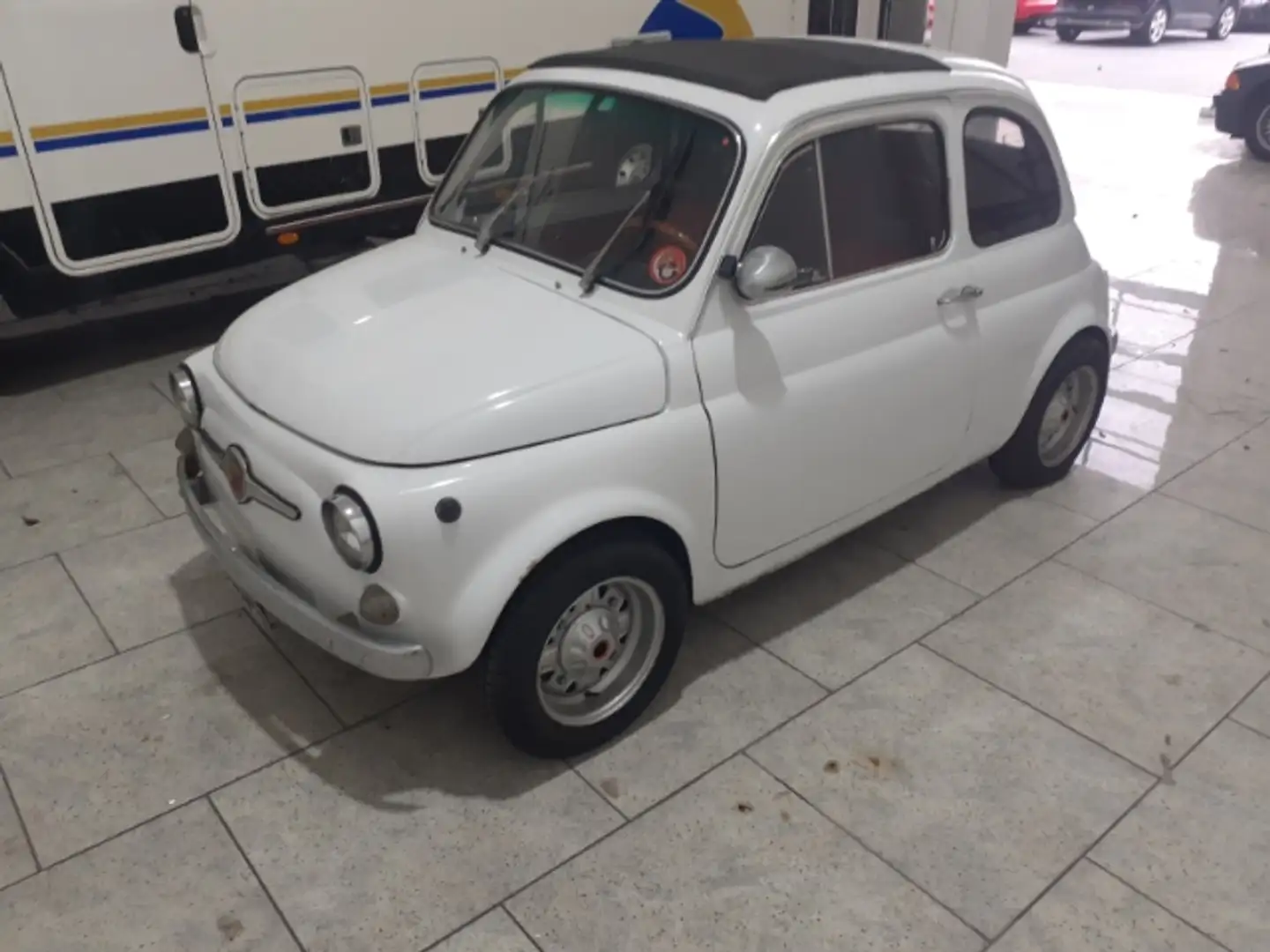 Fiat 500 110 F Berlina Abarth Design Faltdach Leder 2 Farbe Beyaz - 2