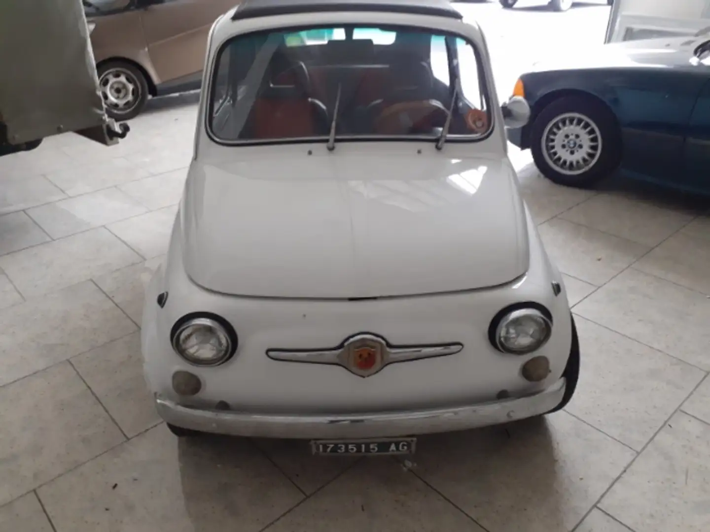 Fiat 500 110 F Berlina Abarth Design Faltdach Leder 2 Farbe Blanco - 1