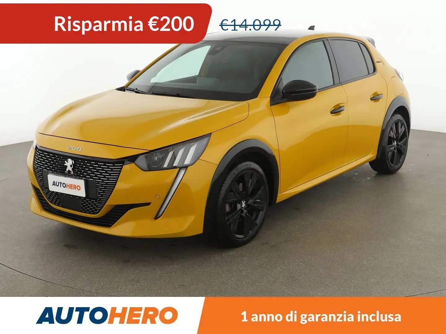 Peugeot 208 1.2 PureTech GT Line  100 CV EAT8 Yellow - 1