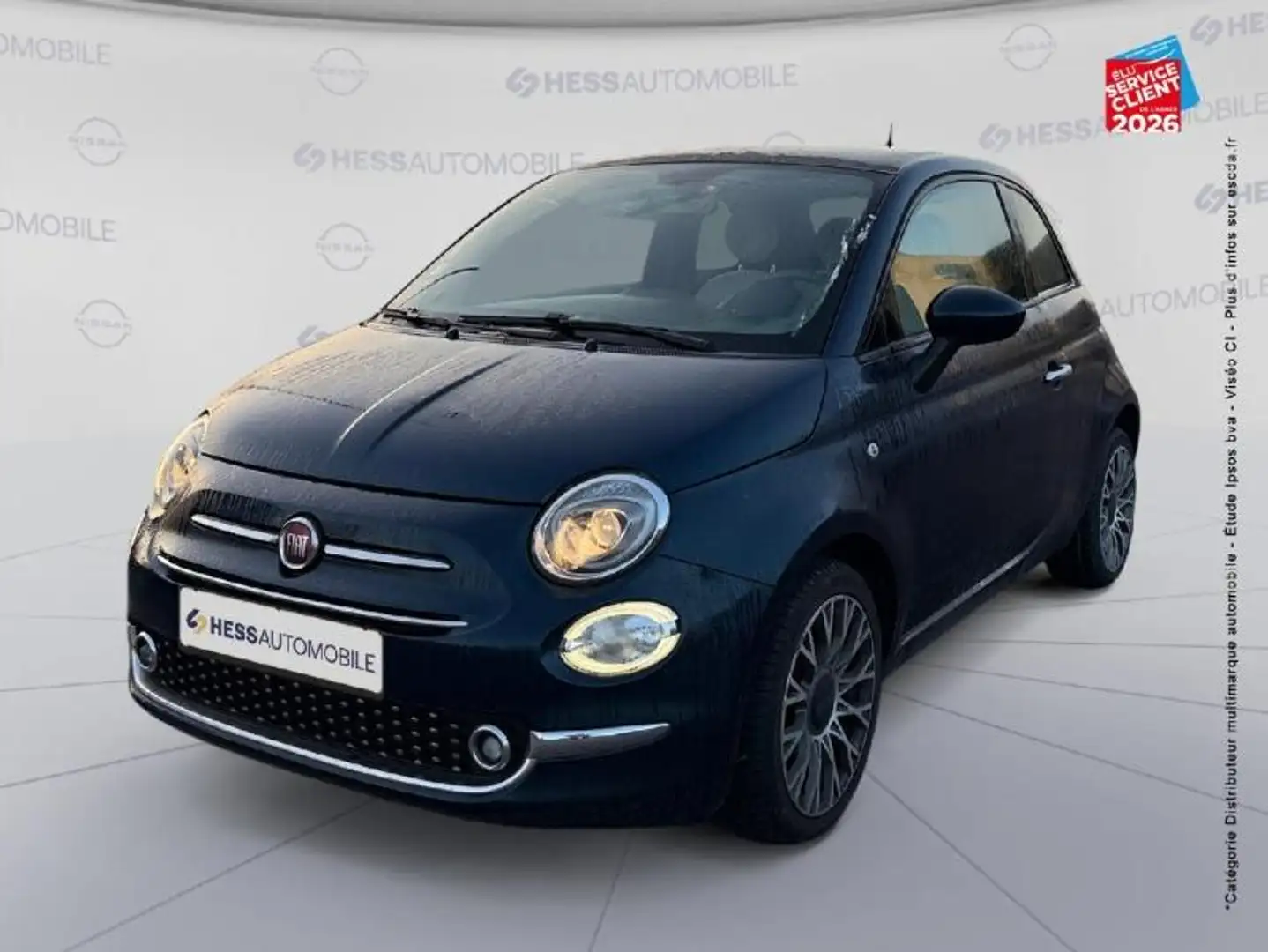 Fiat 500e 1.2 8v 69ch Eco Pack Lounge 109g Bleu - 1
