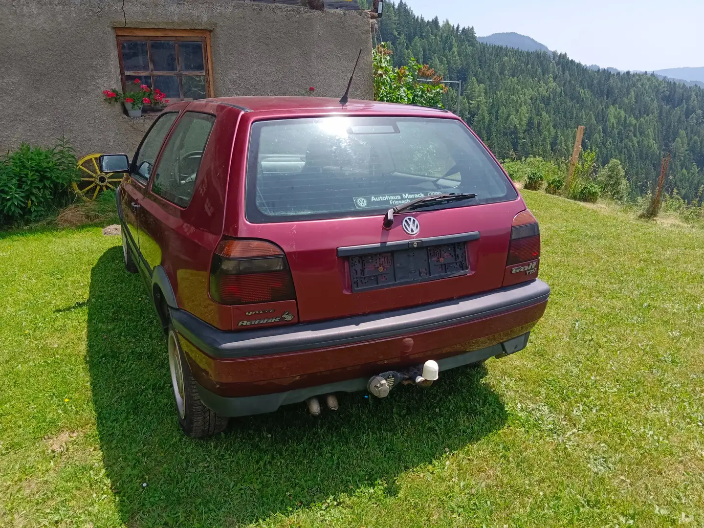 Volkswagen Golf Golf Rabbit TDI Rouge - 2