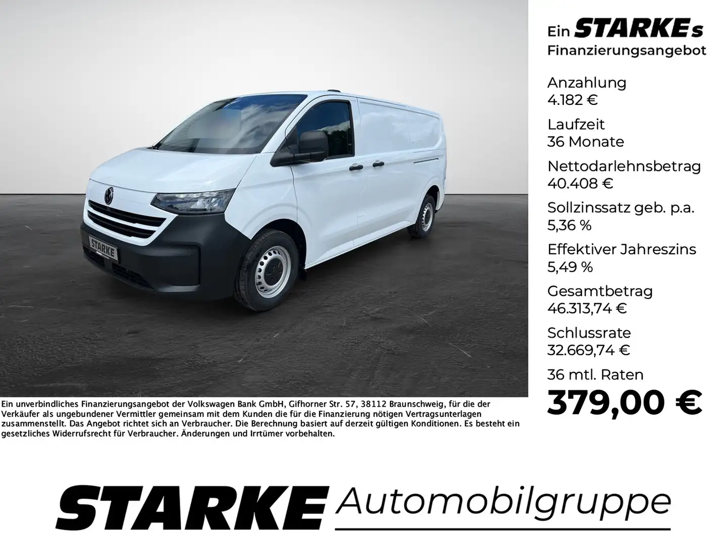 Volkswagen T7 Transporter 2.0 TDI DSG Kasten lang Wit - 1