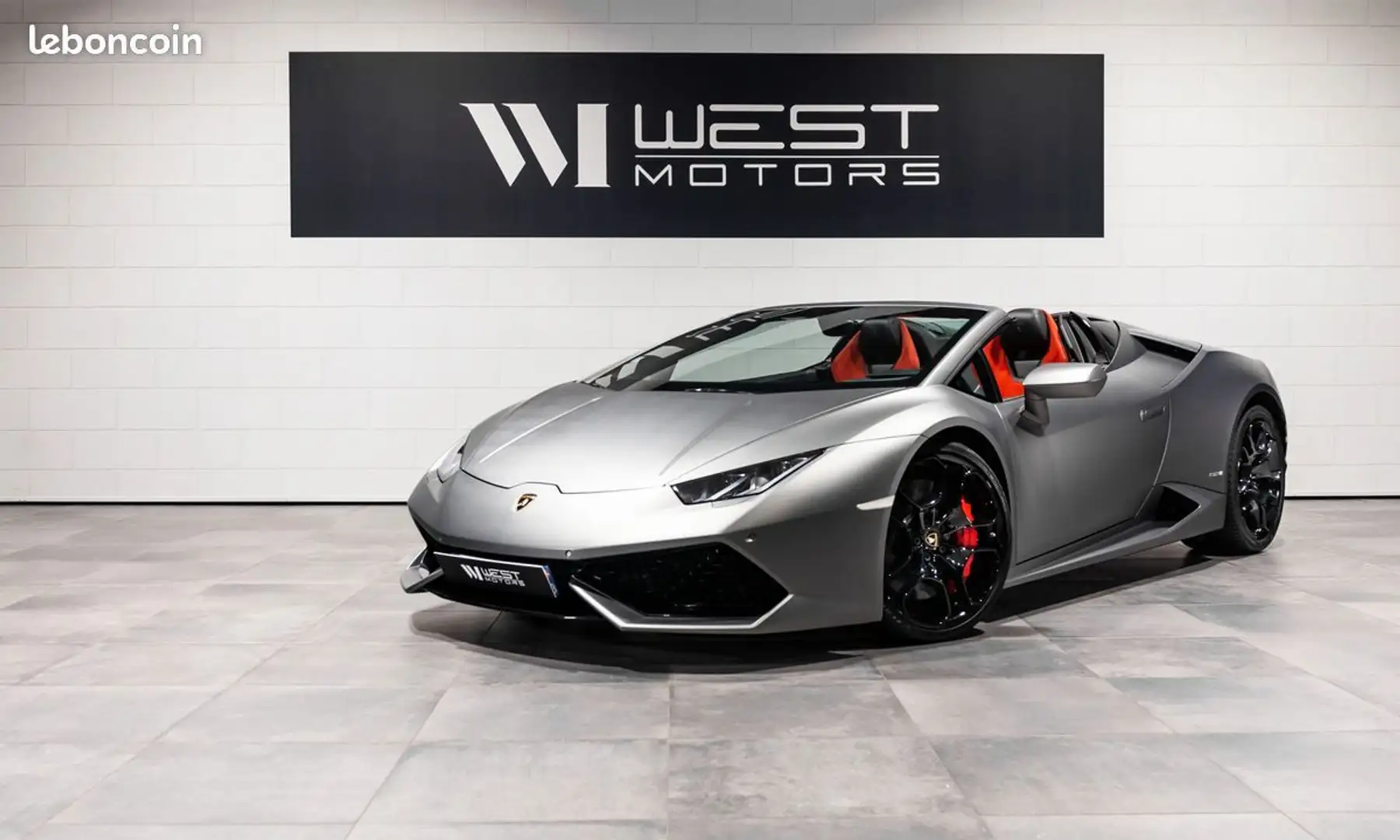 Lamborghini Huracán Spyder LP-610 V10 610 -1° FRANCE Ad Personam comfo Gris - 1