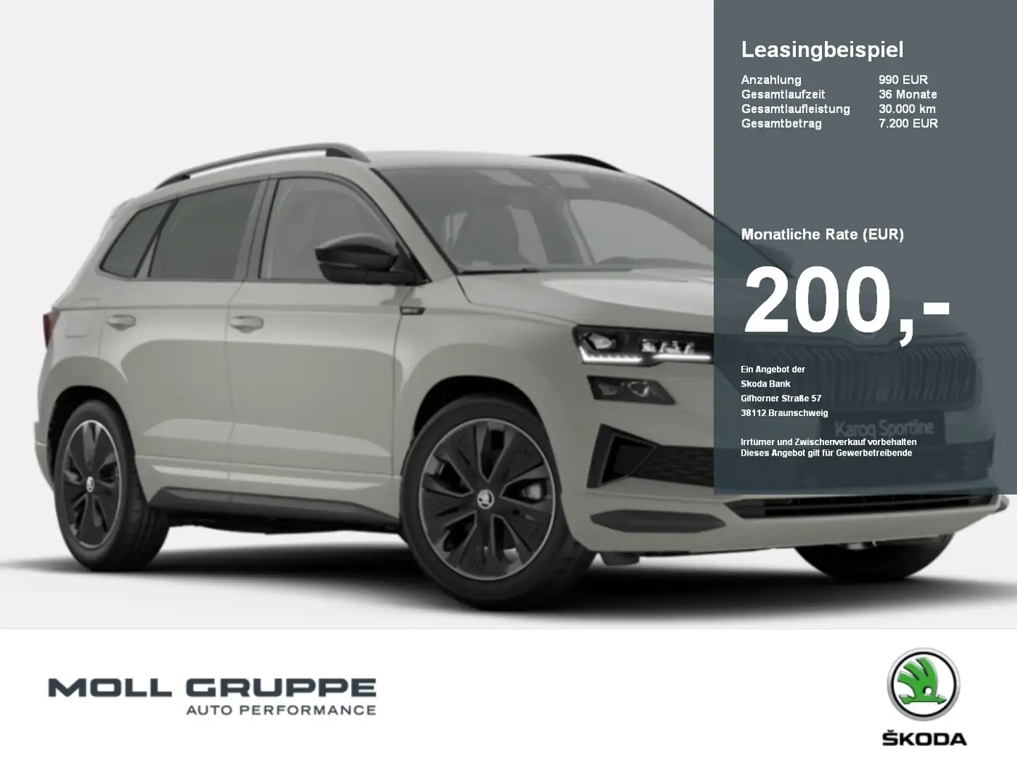 Skoda Karoq 1.5 TSI ACT Sportline MATRIX 2xKLIMA ACC Grau - 1
