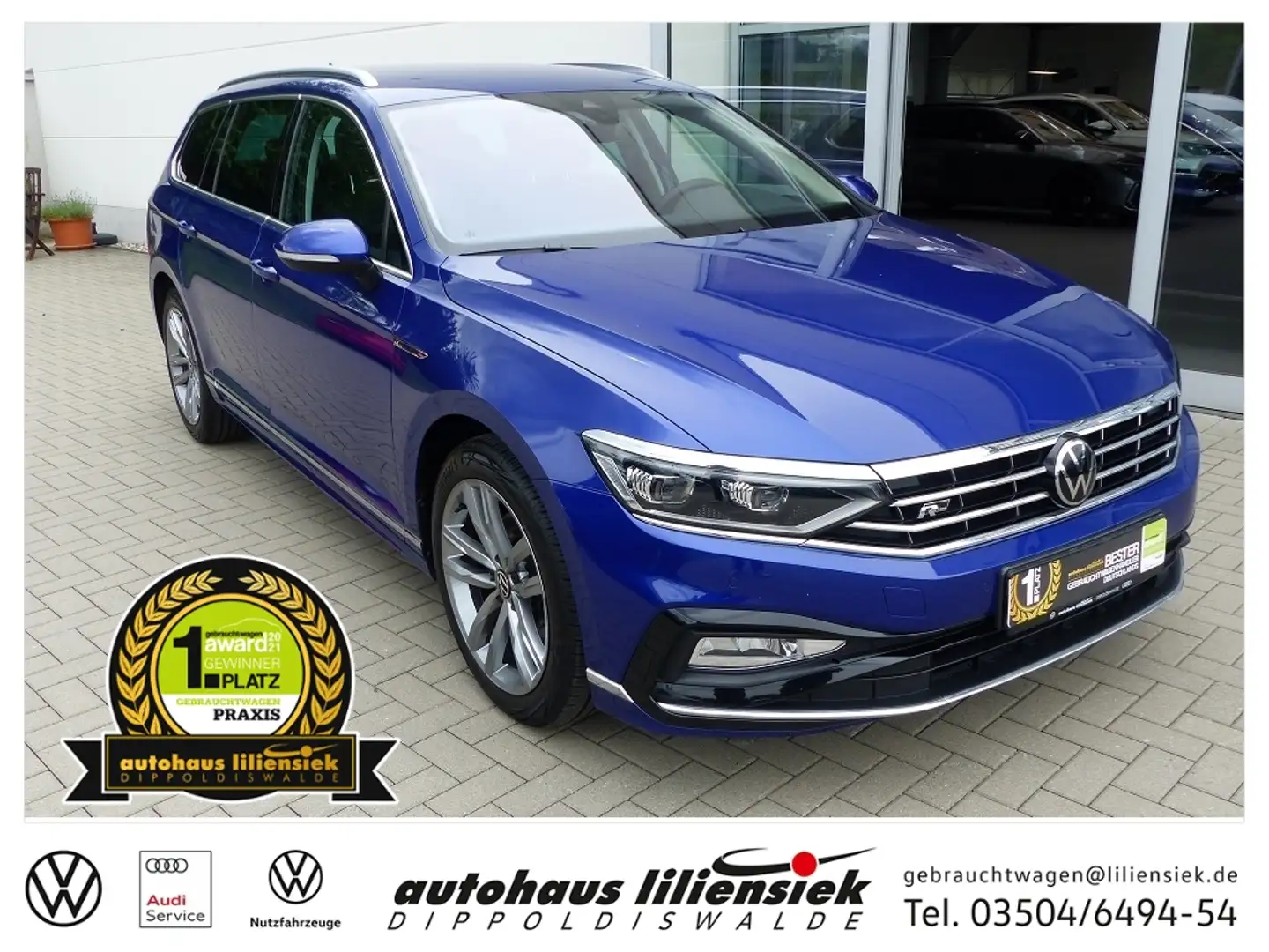 Volkswagen Passat Variant 2.0 TDI DSG Elegance *R-Line*AHK*LED* Bleu - 1