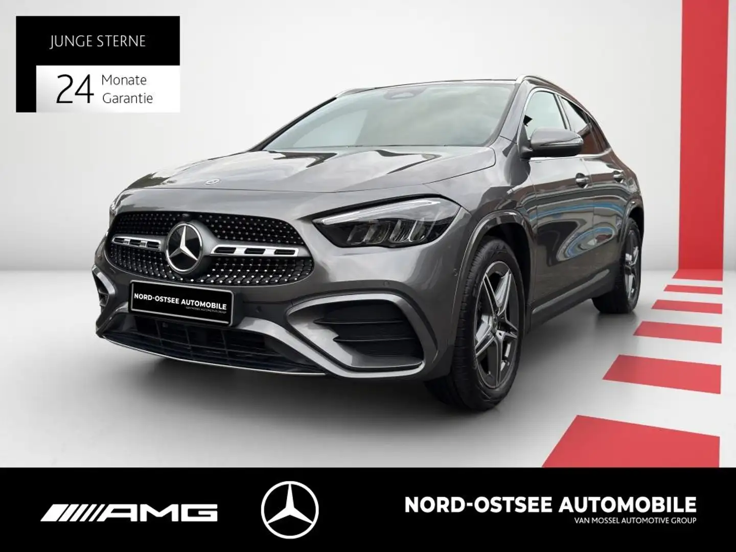 Mercedes-Benz GLA 200 d AMG AMBIENTE KEYLESS NAVI KAMERA ADV Gris - 1