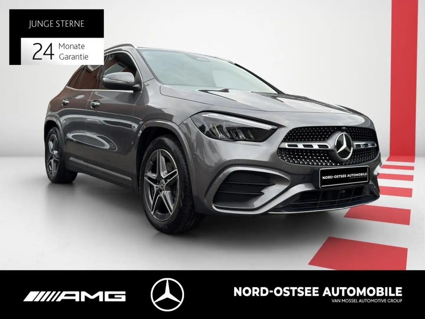 Mercedes-Benz GLA 200 d AMG AMBIENTE KEYLESS NAVI KAMERA ADV Gris - 2