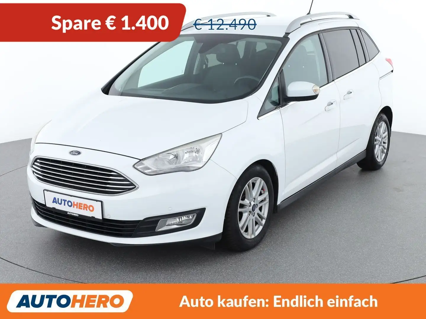 Ford Grand C-Max 1.0 EcoBoost Titanium Weiß - 1