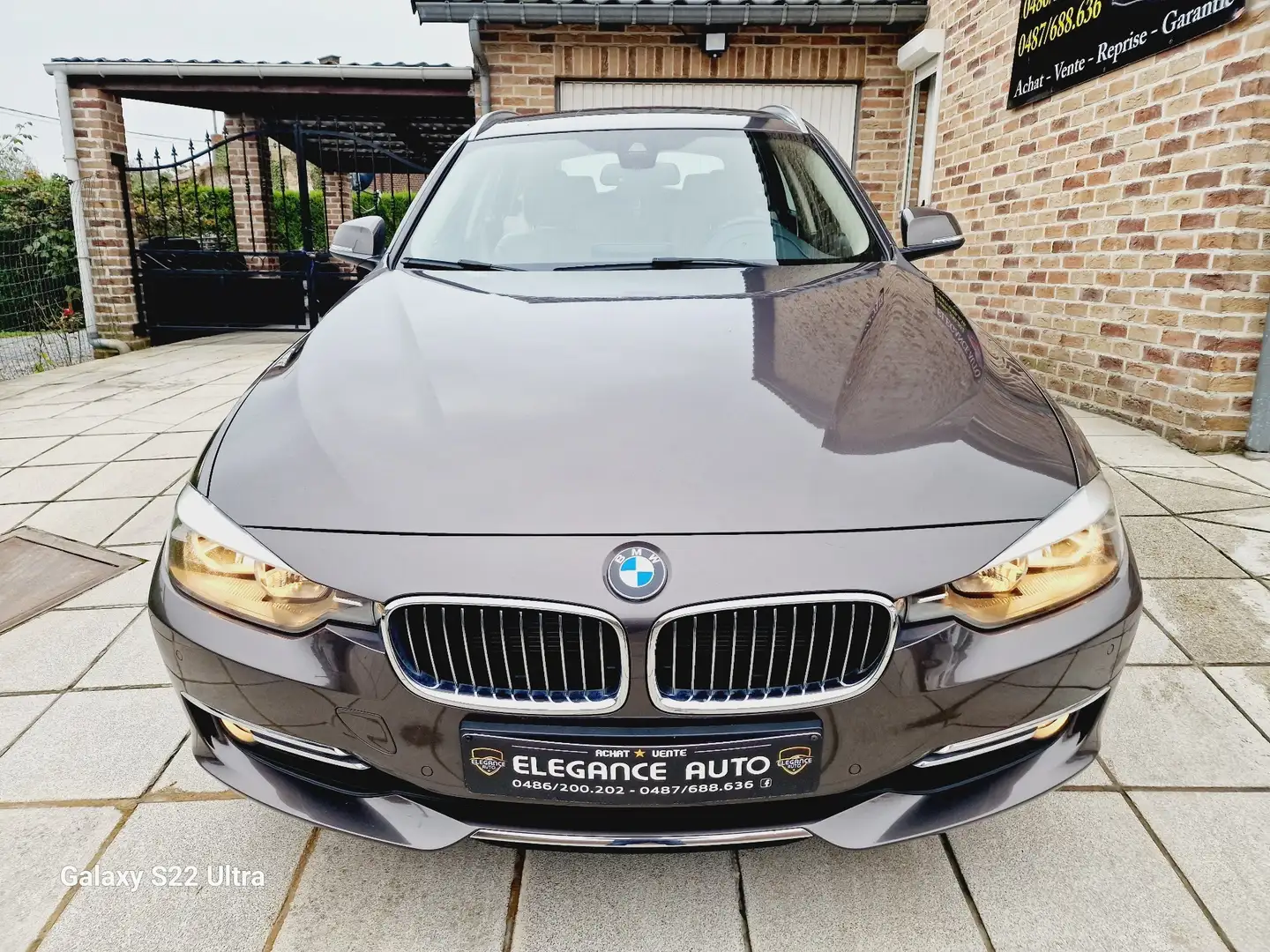 BMW 316 Touring 316i-Automatique-1prop-Carnet-Garantie Marrón - 2