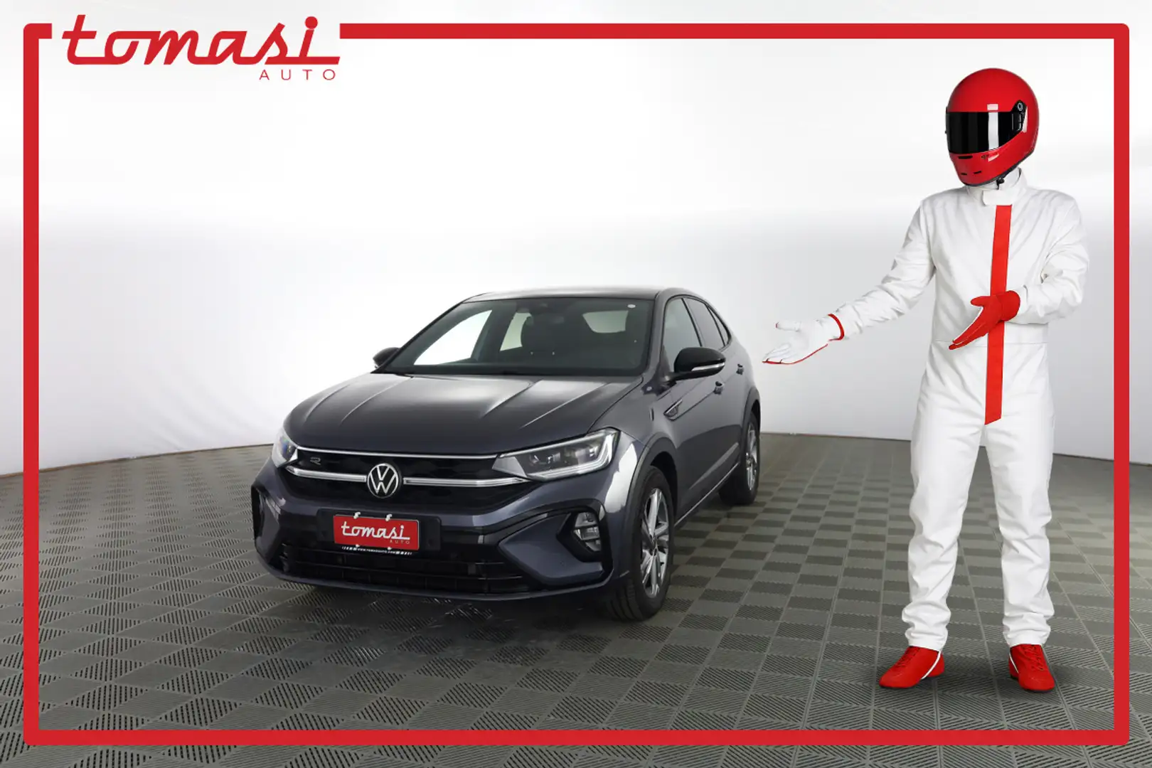 Volkswagen Taigo 1.0 TSI 110CV DSG R-Line TETTO PANORAMICO Gris - 1