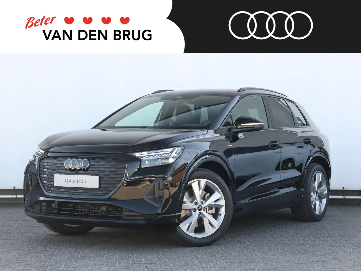 Audi Q4 e-tron S edition e-tron 45 82 kWh 210 kW / 286 PK Quattro Zwart - 1