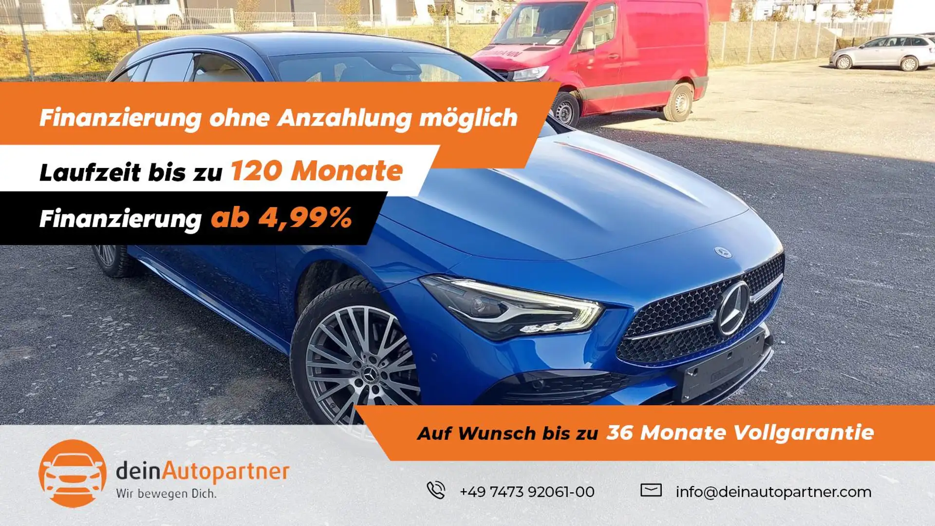 Mercedes-Benz CLA 250 e Shooting Brake AMG Line LED/LEDER/AHK/LANE/RFK/V Blau - 1