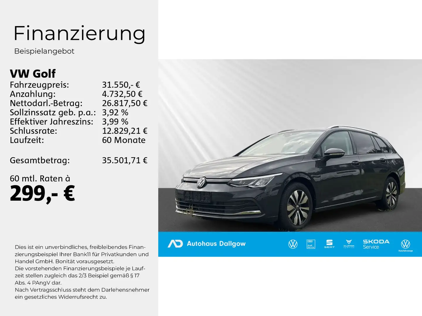 Volkswagen Golf Variant Golf VIII 2.0 TDI Move Grau - 2