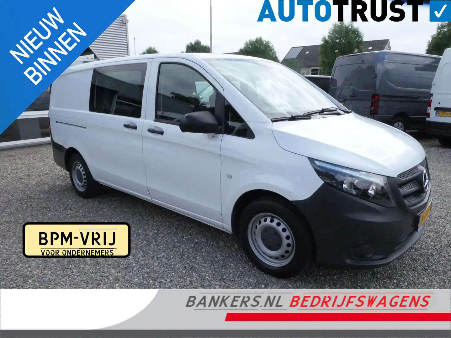 Mercedes-Benz Vito 111 CDI 115PK, Lang, Dubbel cabine, Airco Wit - 1