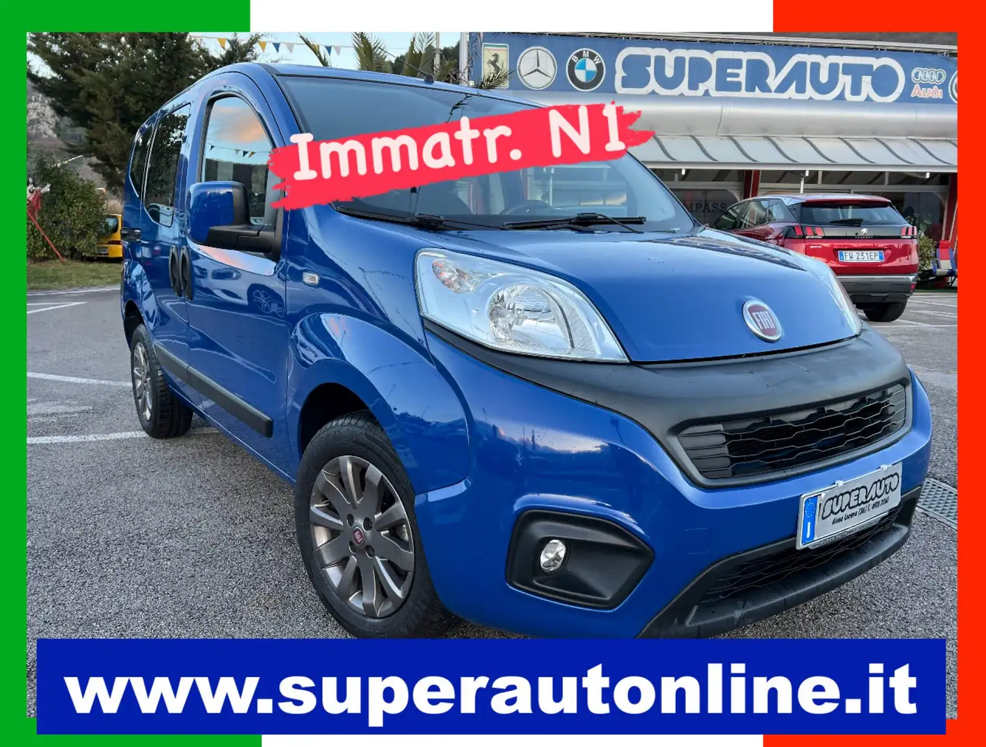 Fiat Qubo 1.3 MJT 80 CV N1 EURO6 Синій - 1