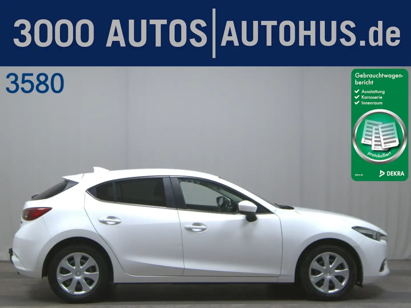 Mazda 3 2.2 SKYACTIV-D 150 Exclusive-Line PDC LED LM Weiß - 1