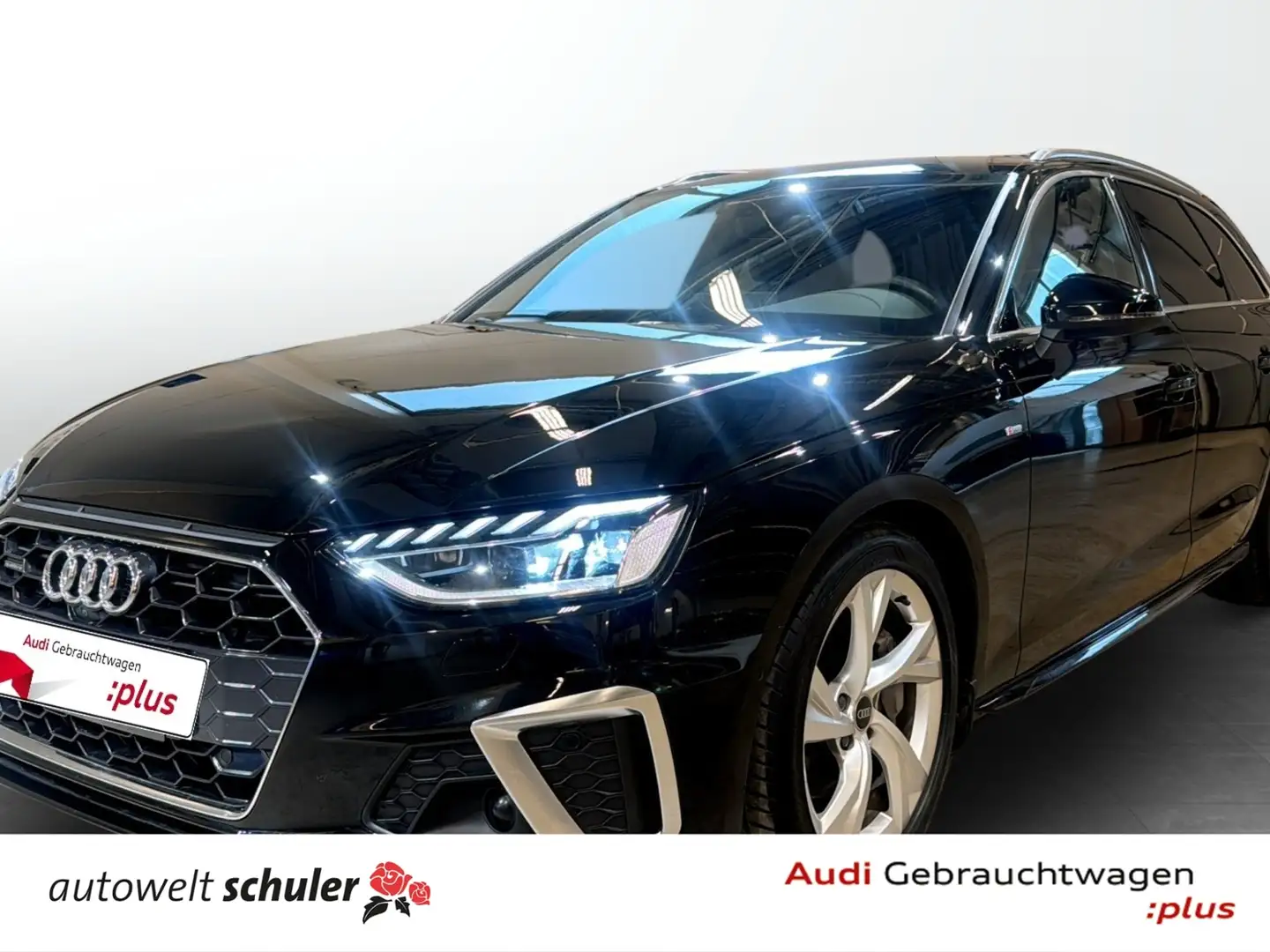 Audi A4 Avant 40 2.0 TFSI quattro S-line AHK ACC Navi 360 Zwart - 1