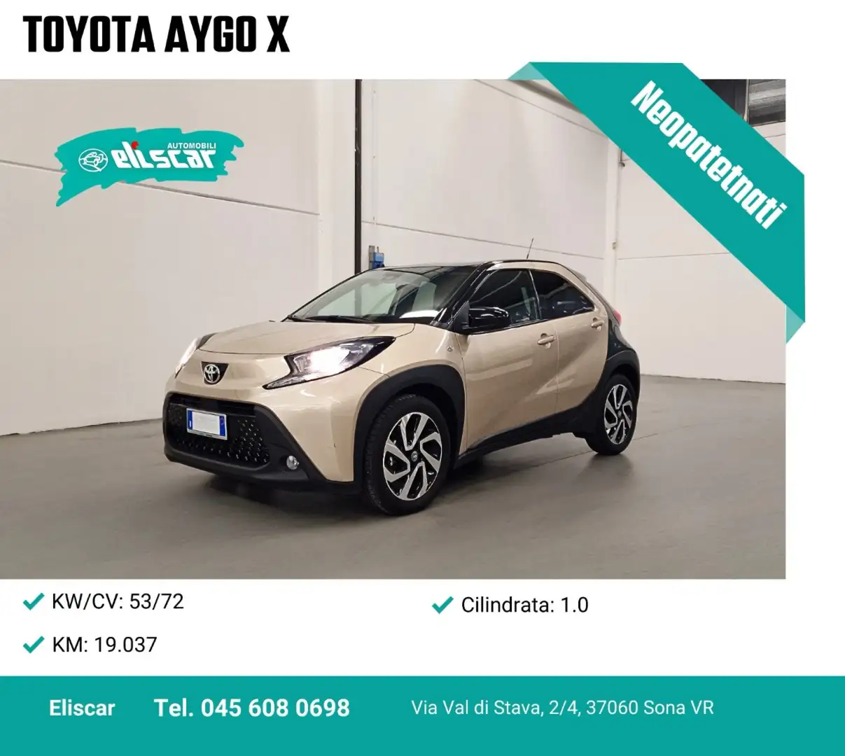 Toyota Aygo X 1.0 VVT-i 72 CV 5 porte Trend Beige - 1