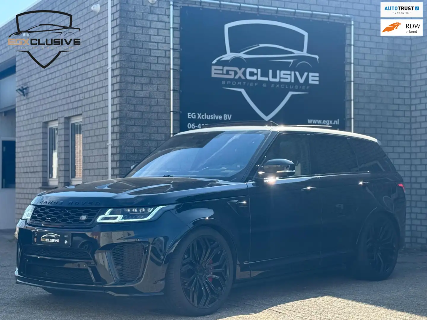 Land Rover Range Rover Sport 5.0 V8 Supercharged SVR Pakket Pano/23'Vossen/Meri Zwart - 1
