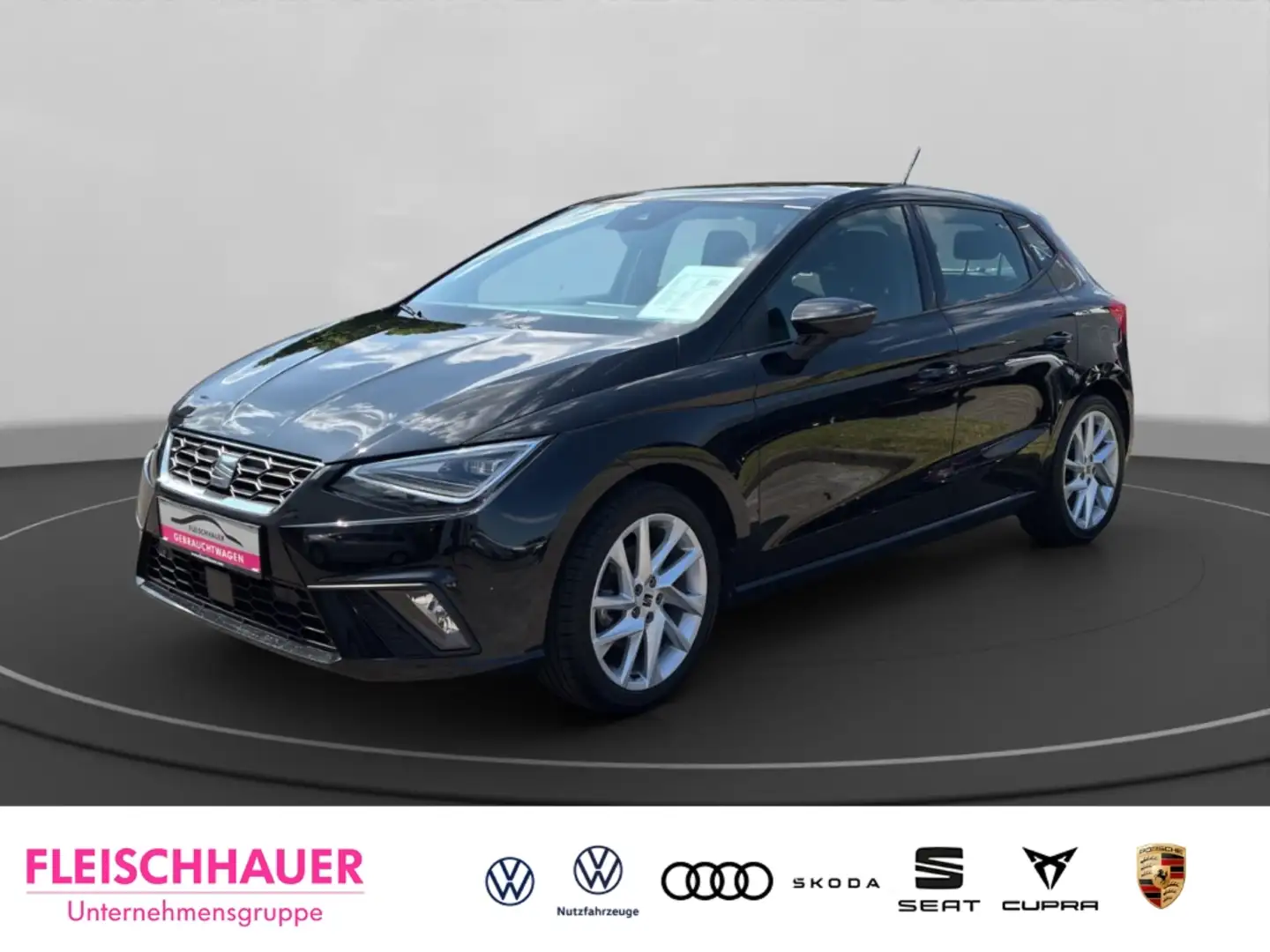 SEAT Ibiza FR TSI 1.0 FR DSG+KLIMAAUT+KAMERA+SHZ Schwarz - 1