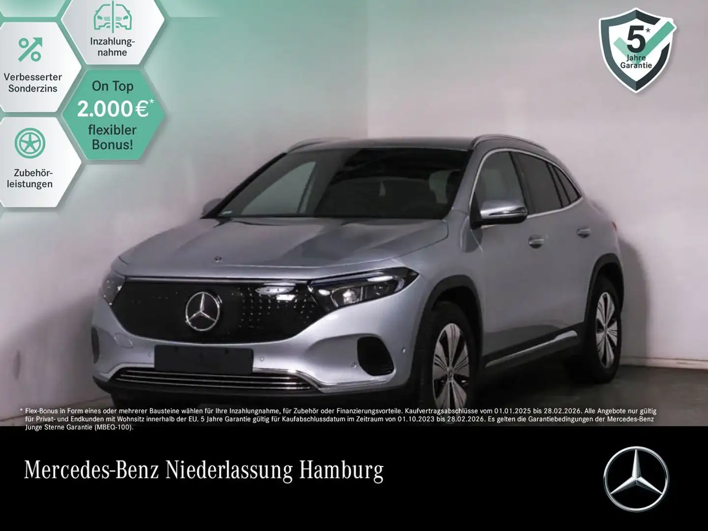 Mercedes-Benz EQA 300 4M PROG+PLUS-PAKET+KAMERA+MEMORY+KEYLESS Plateado - 1