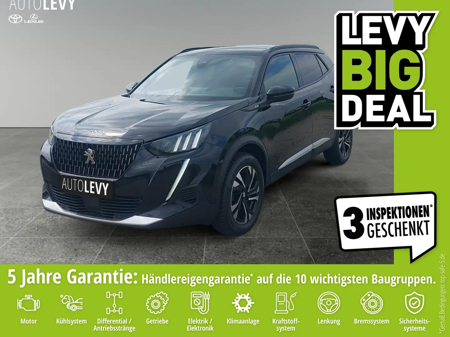 Peugeot 2008 1.2 PureTech 130 GT CarPlay+Kamera+LED+LM++ Noir - 1