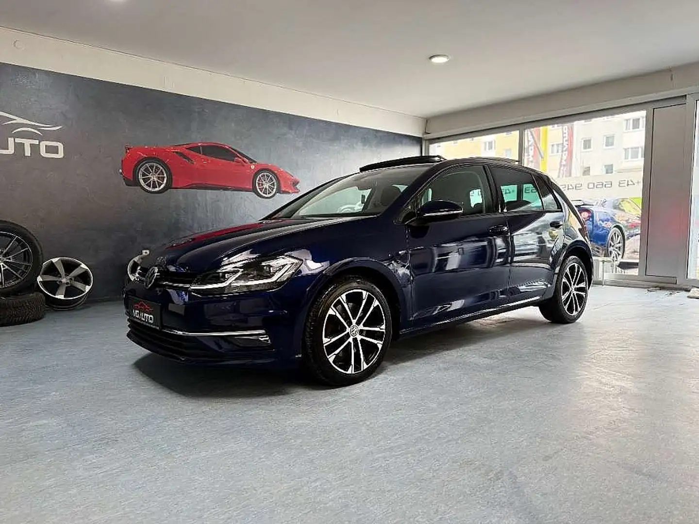 Volkswagen Golf R -Line 2.0 TDI ALLRAD DSG *MATRIX-LED*SCHIEBEDAC... Modrá - 1