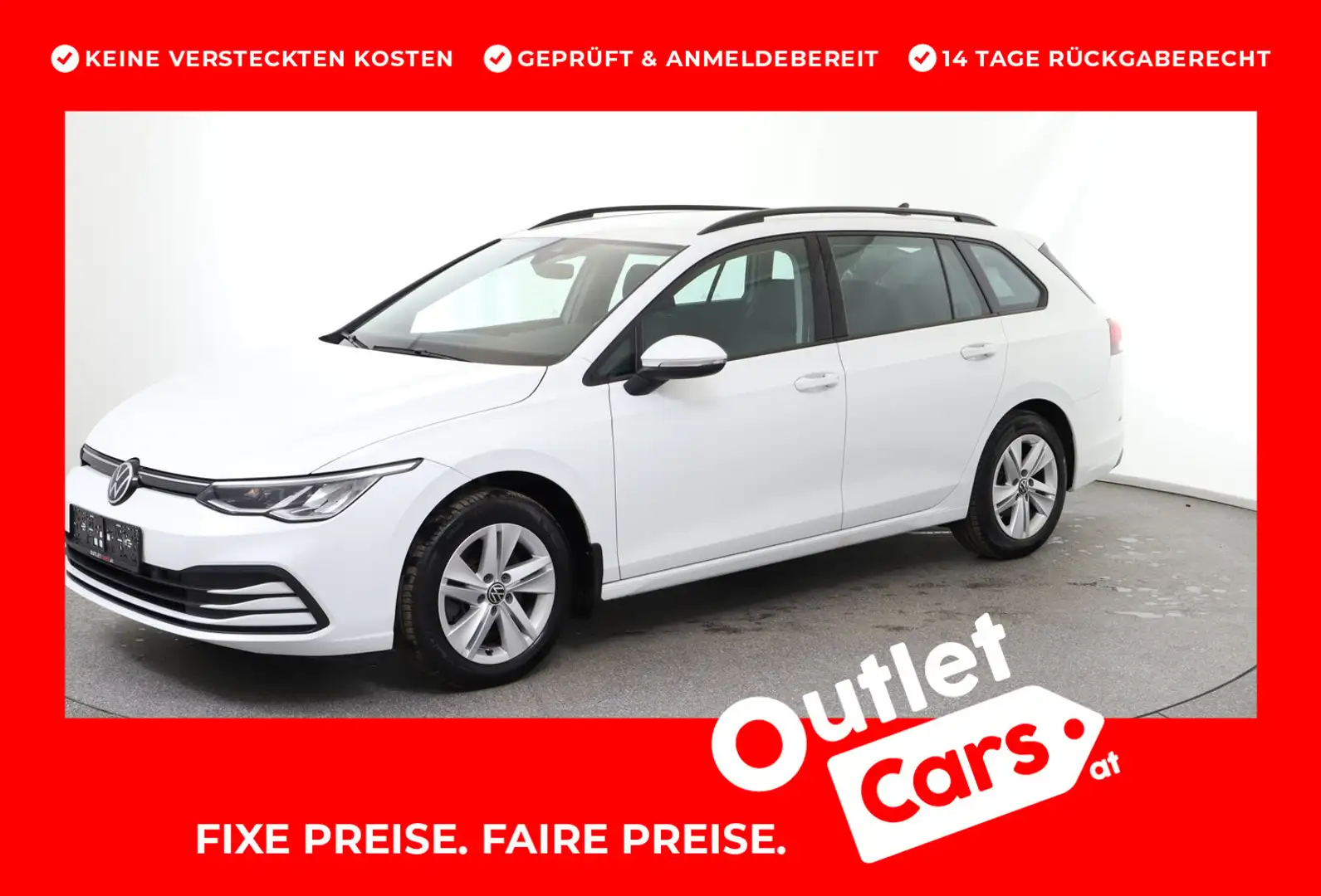 Volkswagen Golf Variant Life TDI Weiß - 1