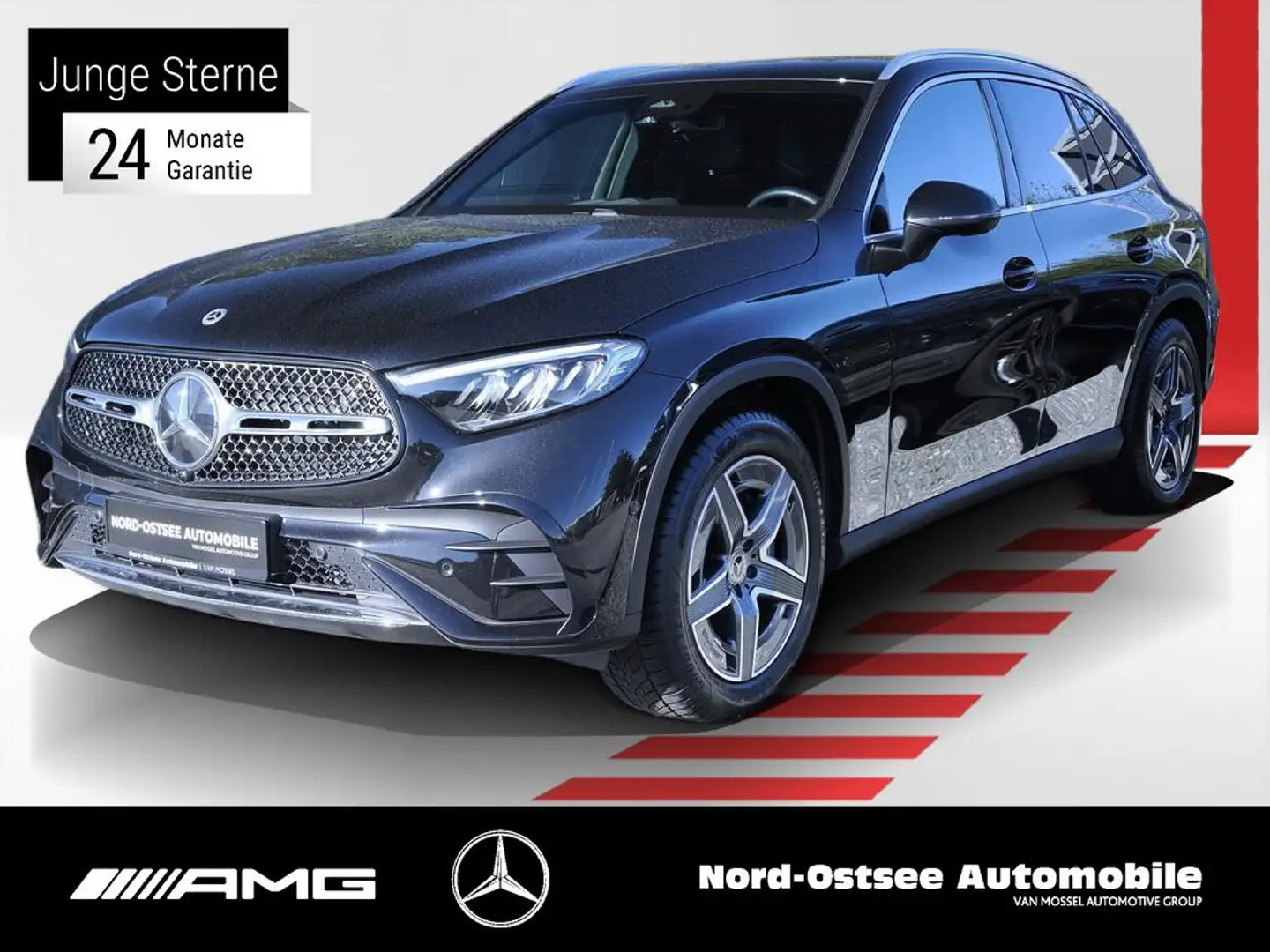 Mercedes-Benz GLC 300 d 4M AMG KAMERA AHK DISTRONIC KEYLESS Schwarz - 1