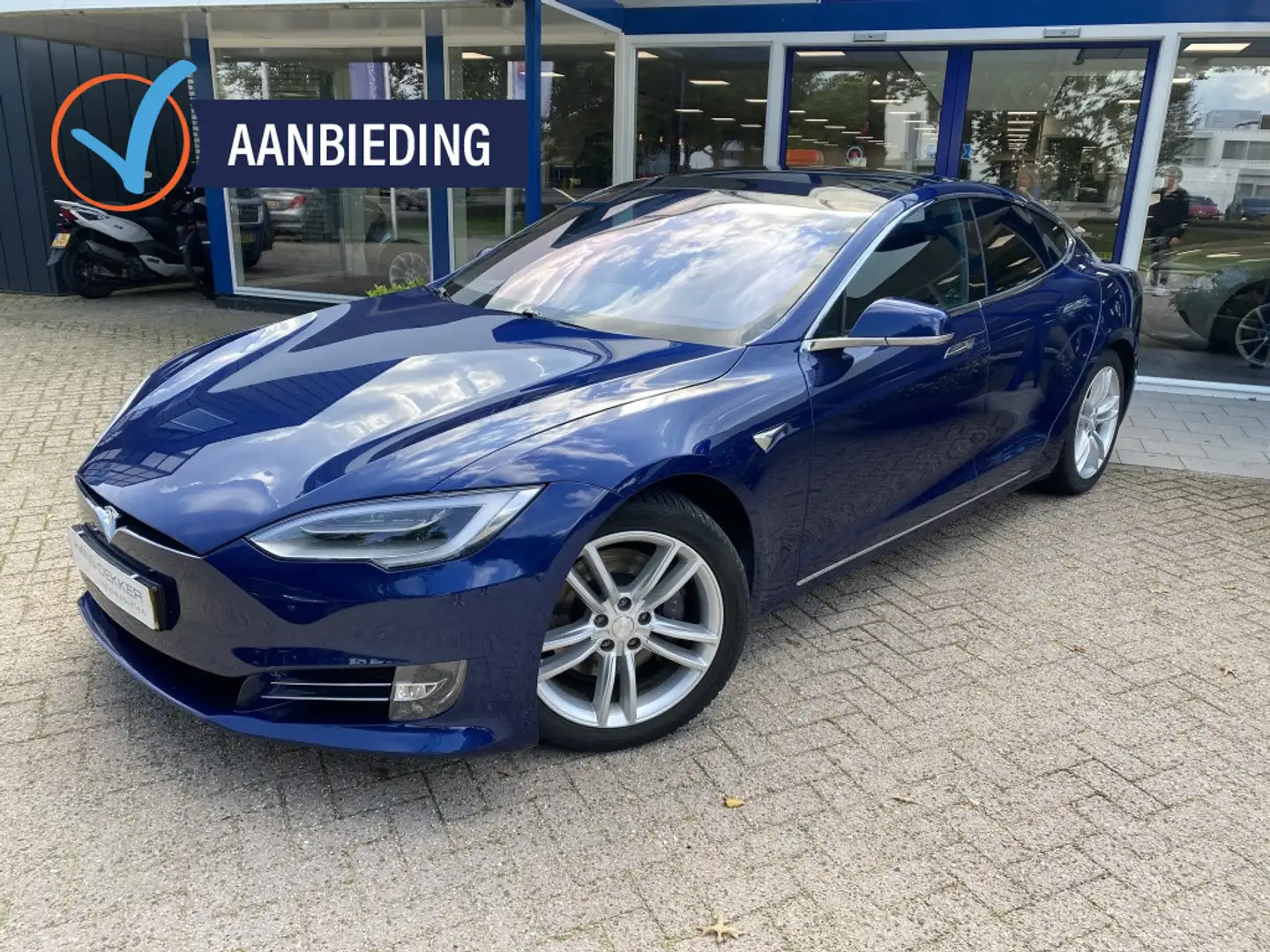 Tesla Model S 75D Premium Interieur I Luchtvering I Panoramadak Blu/Azzurro - 1