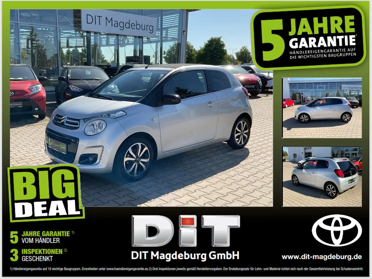 Citroen C1 1.0 Airspace Shine Pano,DAB,PDC,Sitzheizung siva - 1